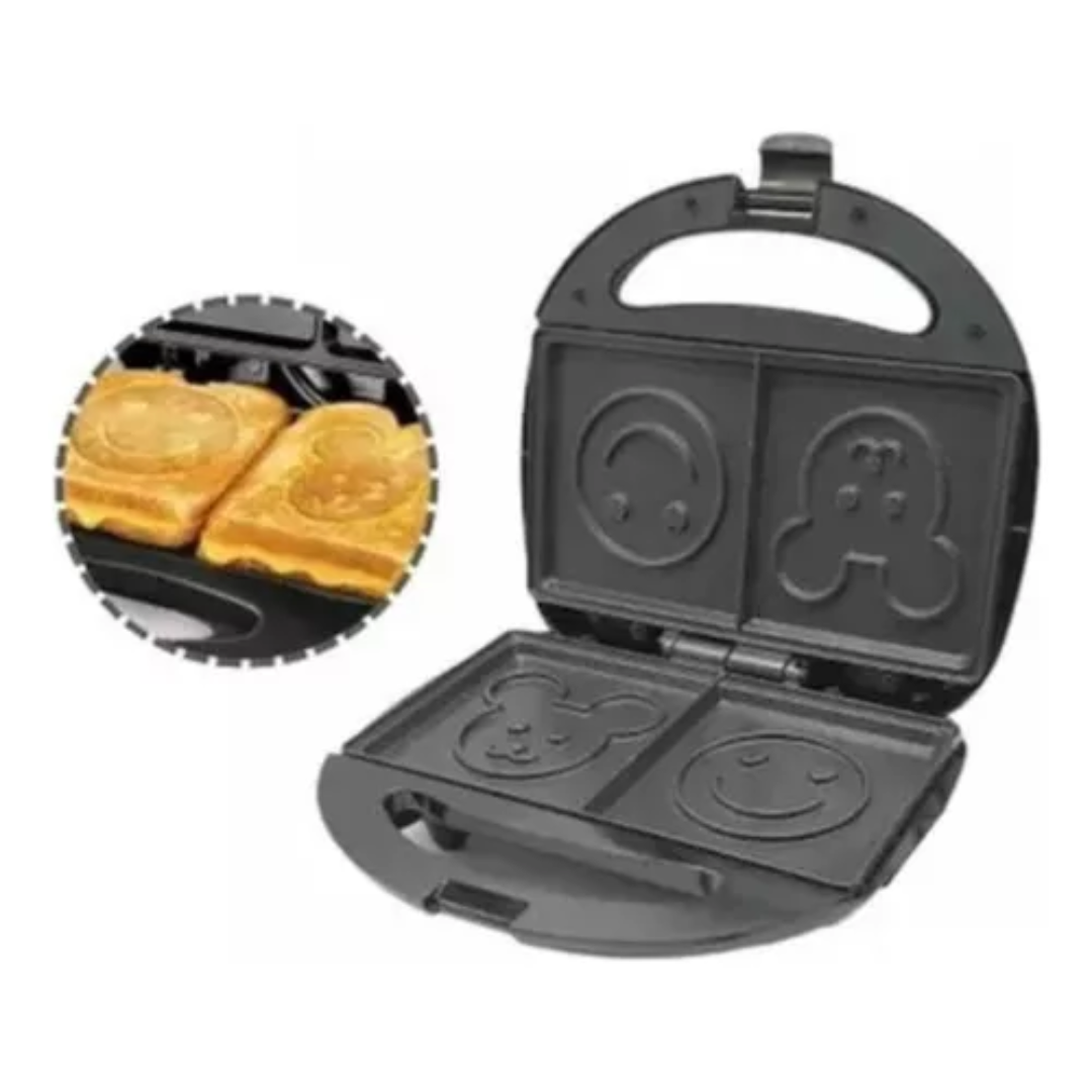 Tostadora Waflera Y Sandwichera Con Figu